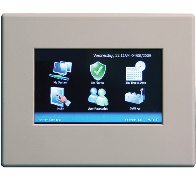 System Manager Touchscreen